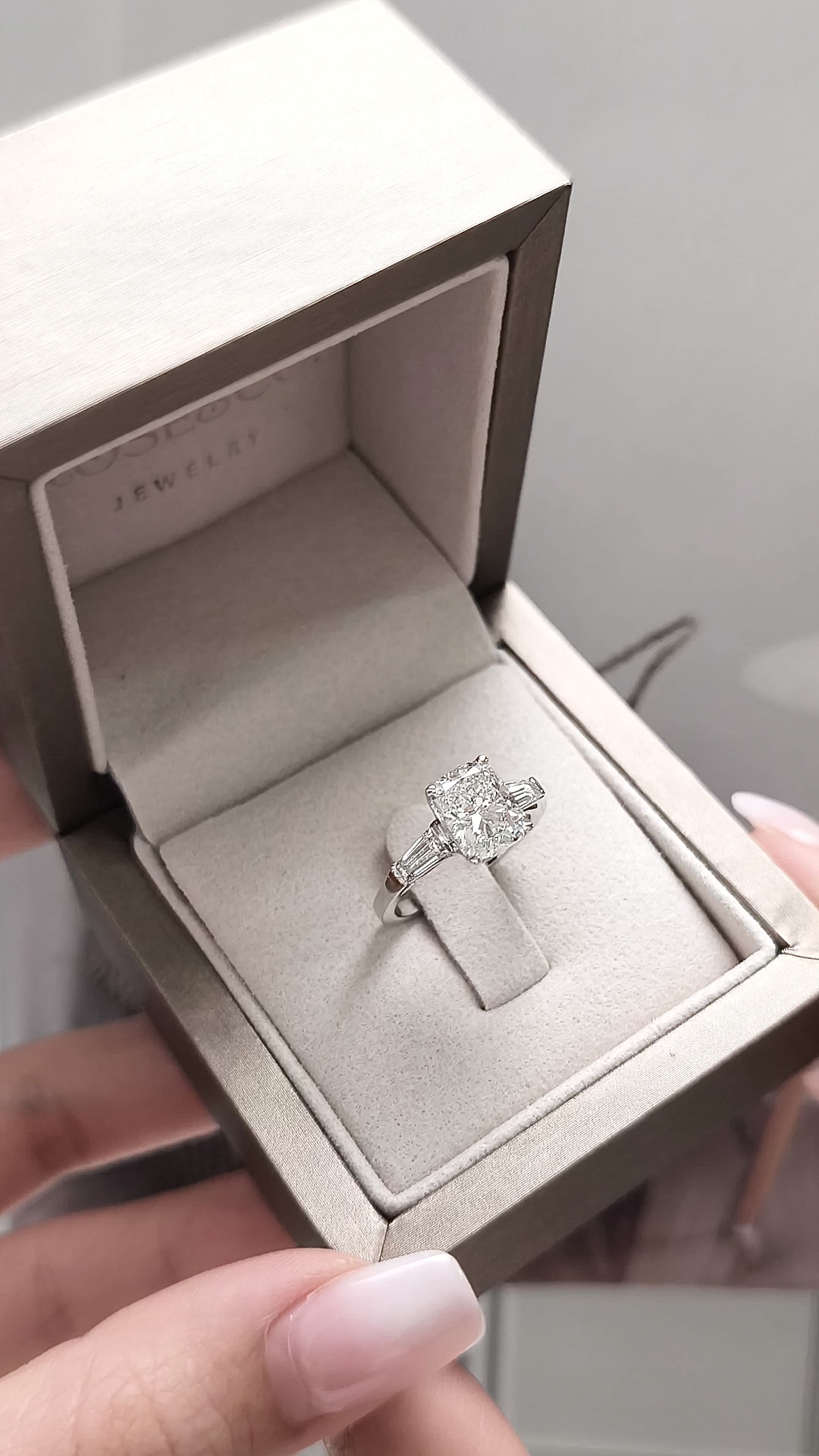Ring - Cushion Three stone